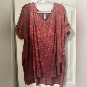 Rust Mineral Washed Top